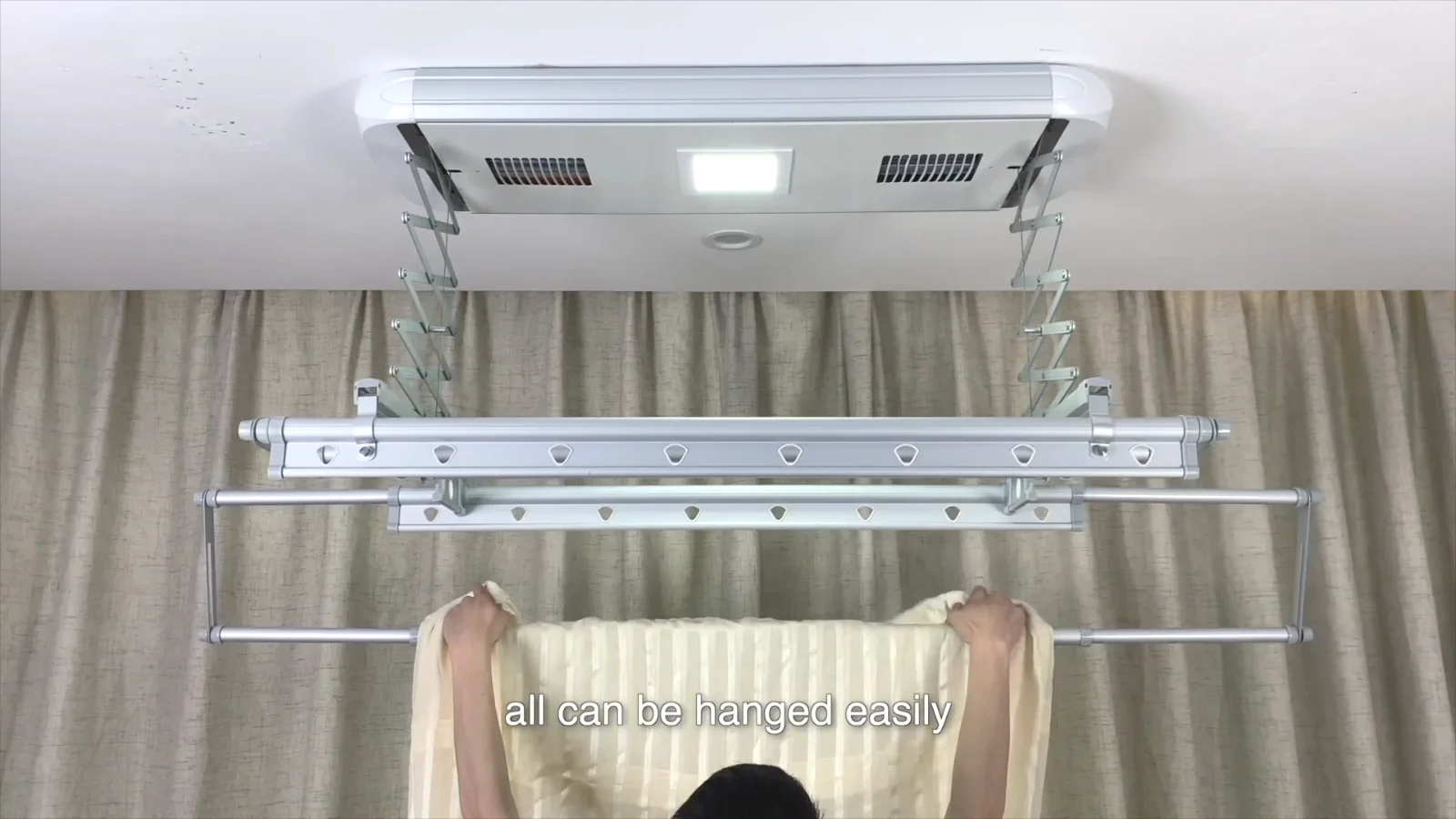 Smart Home Automatic Hot Air Electric Folding Drying Rack - China