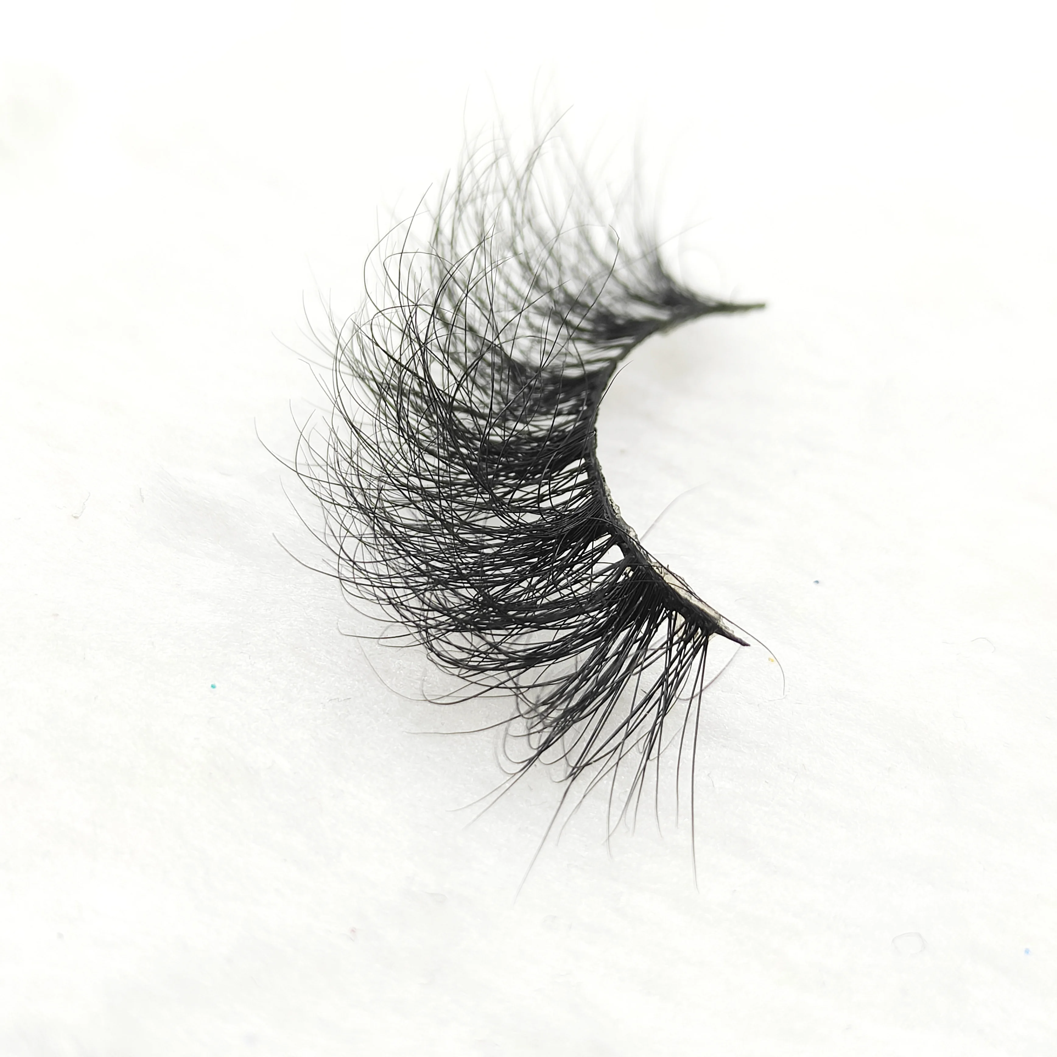 

Private Label Hot Sale Indivdual Fluffy Wispy Mink Eyelash Strips Dramatic 100% Mink 3D4D5D Eyelashe, Natural black