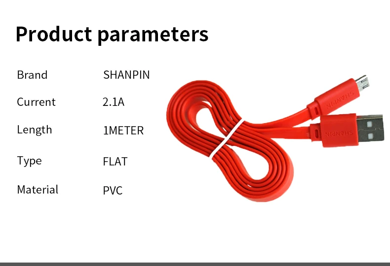 shangpin 2A fast charging type c data usb cable 1A for all mobile devices - ANKUX.COM