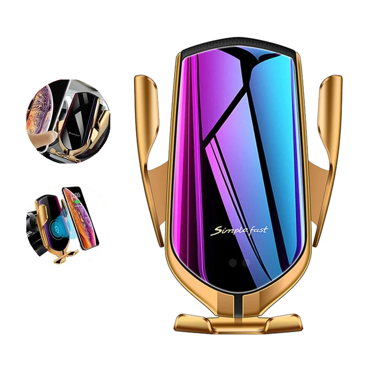 

2021 Trending Car Wireless Charger R2 R1 R3 Auto Clamping Wireless Car Charger For Xiaomi Mi Wireless Car Charger