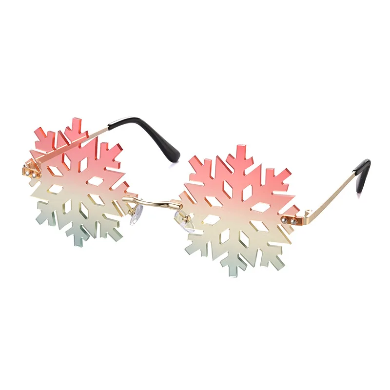 

Unique Design Personalize Snowflake Shape Sunglasses For Decoration 0333