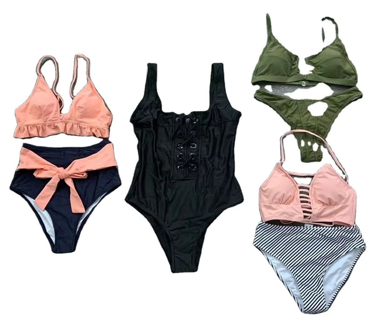 

2021 Mixed fashion design bikini swimsuit women thailand sexy girls swimming wear stock lot