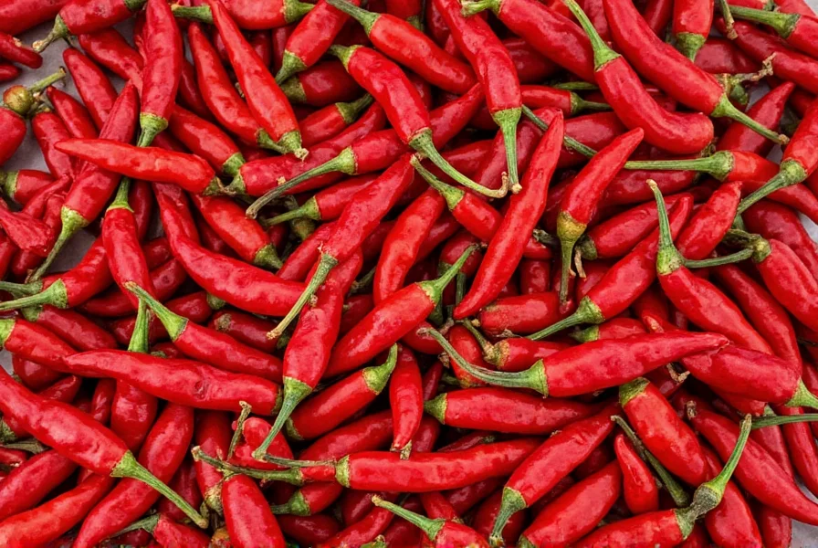 Fresh Kashmiri chillies at a spice market
