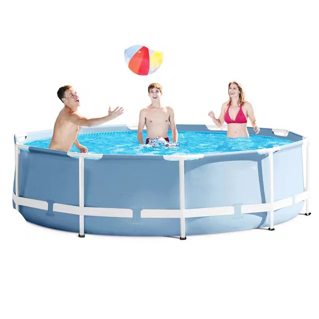 

High quality intex square above ground pvc inflatable rectangular metal frame swimming pool, Like the picture