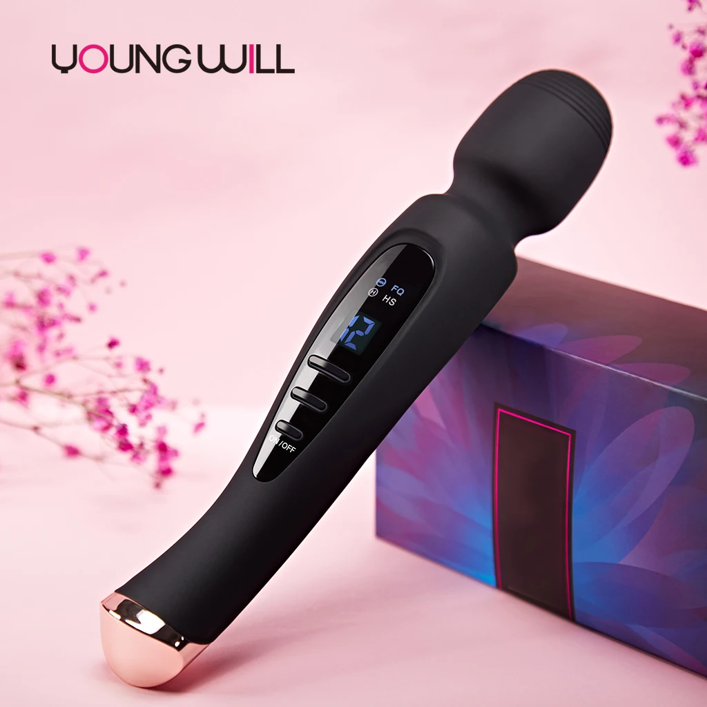 

Waterproof Vibrator 12 Vibrate Mode Powerful AV Wand Massager Clit Stimulate Female Dildo Erotic Adult Sex Toy for Woman