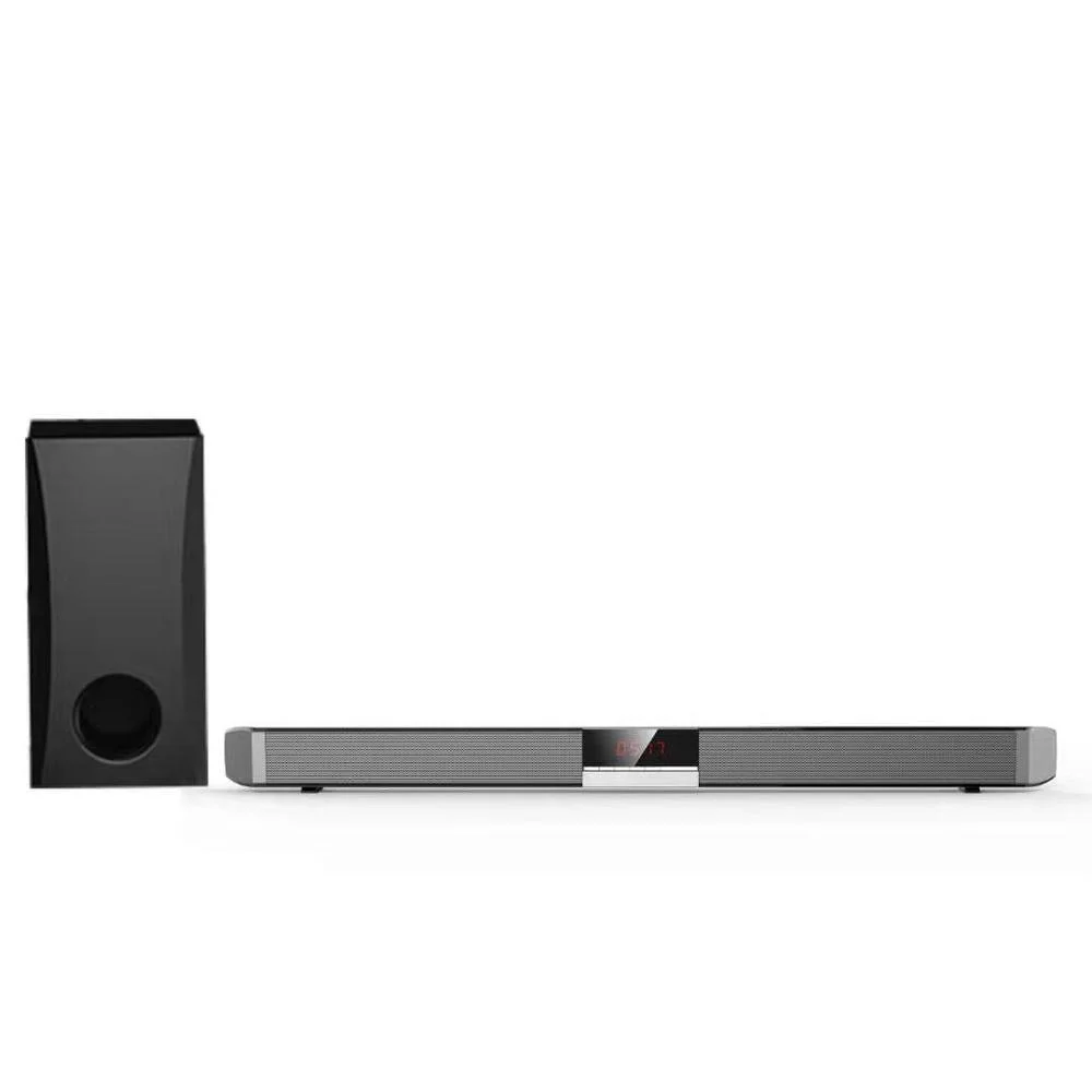 

Factory Stock Bass Speaker 2.1 Soundbar Wireless Subwoofer For TV, Used Home Theatre System Bluetooth Sound Bar With Subwoofer, Black
