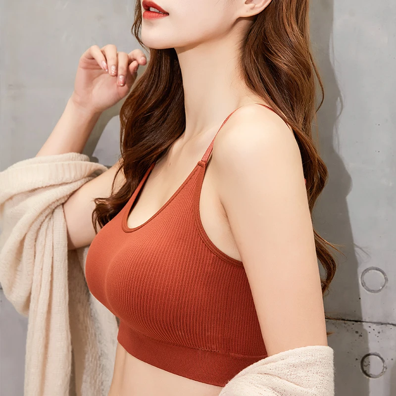 

One piece comfortable anti wear sports vest women's chest wrapped beauty back seamless bandeau bra
