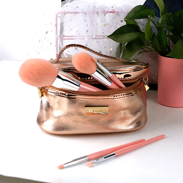 

Popular Custom Leather Makeup Bags Makeup Storage Organizer Colorful Cosmetic Bags, Customized color