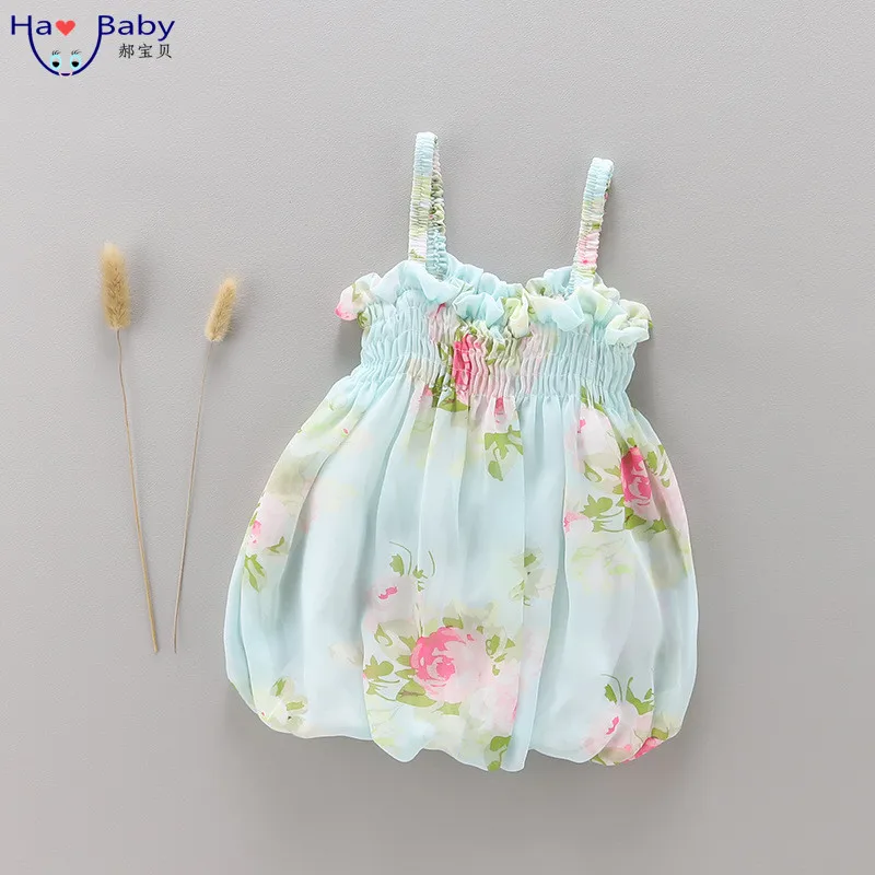 

Hao Baby New Summer Child Vest Dress Little Girl Dresses Suspender Skirt, Picture shows