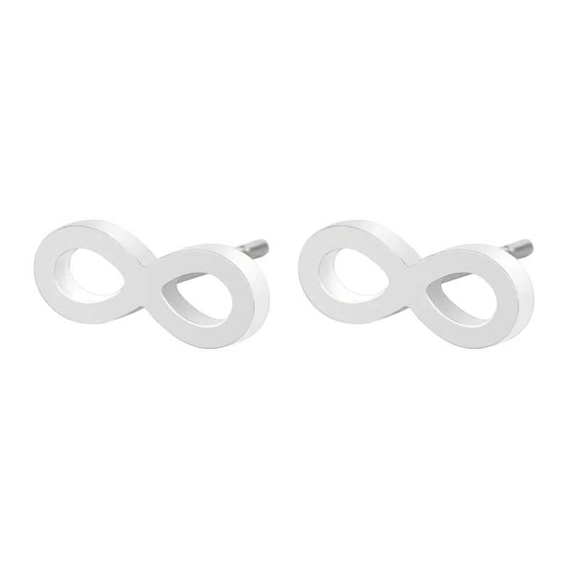 

Stainless steel 8-byte digital fine needle earrings fashion fashion hypoallergenic factory direct sales, Picture