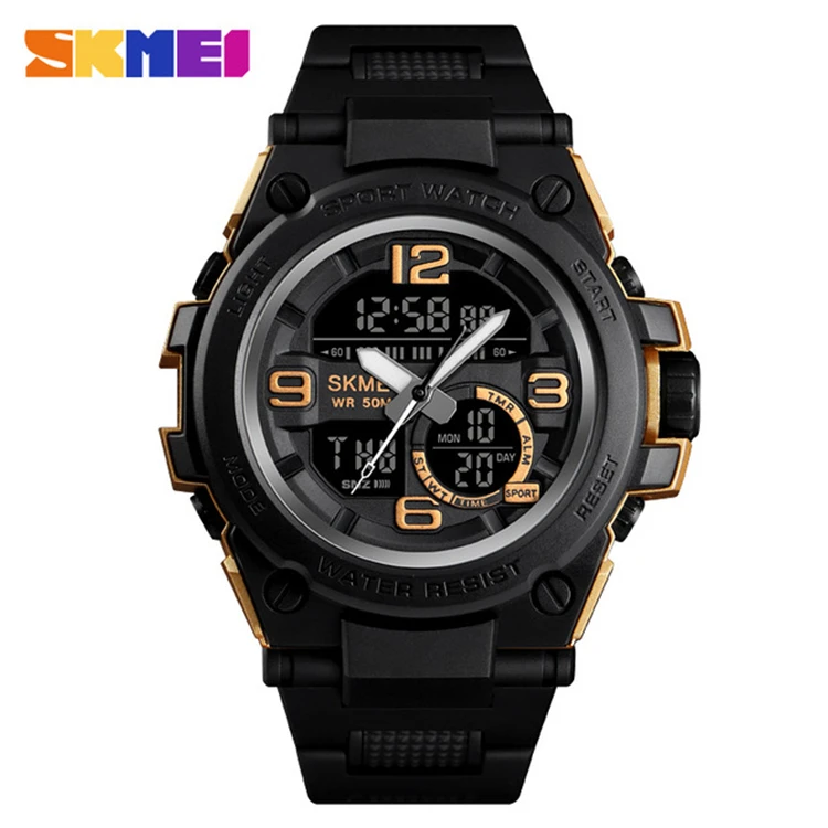 

Men's Watch Brand SKMEI 1452 Digital Wrist watch Pointer Digital Men Bracelet Luxury Chronograph Alarm Clock For Men