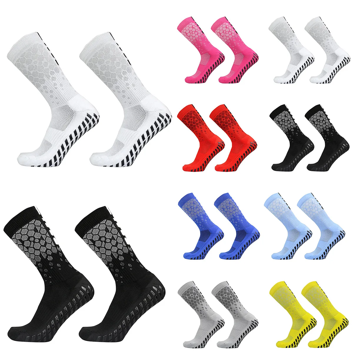 Promotional Bulk Professional Football Socks Anti Slip Men Non Slip Girp Soccer Socks Breathable