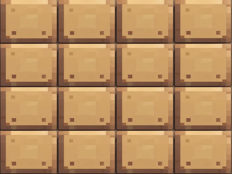 Correct 2x2 wood plank arrangement for Minecraft crafting table
