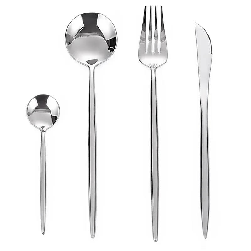 

SS304luxury cutlery set spoon fork knife set spoon fork flatware sets