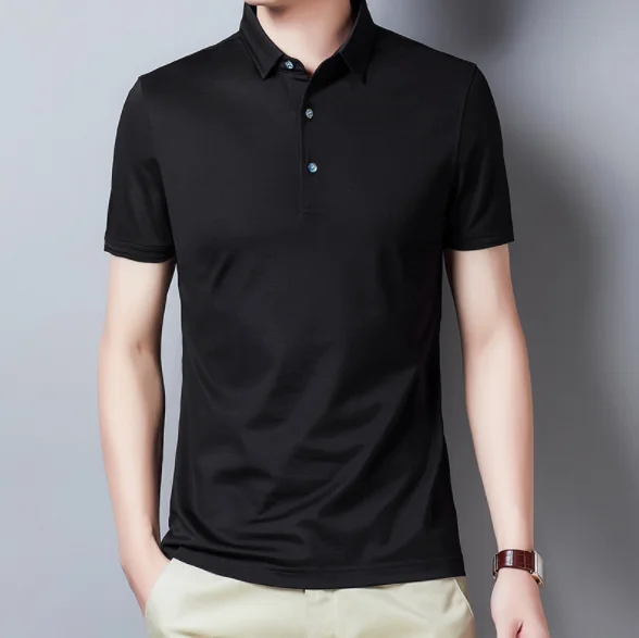 

2021 New Embroidery Chinese Collar Custom Make Polo Shirt Fabric, 4 colors