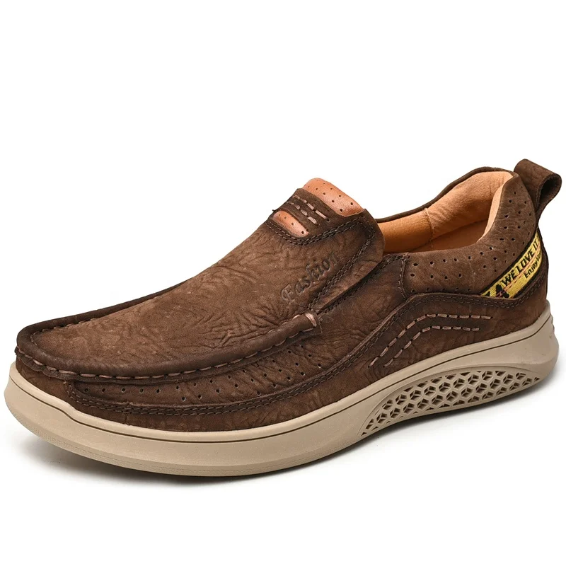 

Casual men's leather men's leather shoes rubber outsole anti-skid and shockproof, Requirement