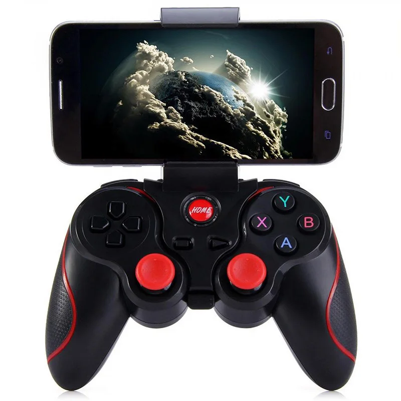 

Best sales T3 X3 gaming controller wireless Blue tooth gamepad for android & ios mobile phone, Black white