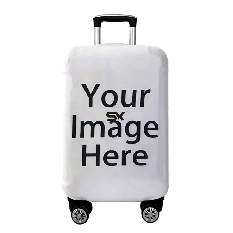 

Customize Your Image / Name / Logo Luggage Cover Suitcase Protective Covers Elastic Anti-dust Case Cover For 18-28 Inch Trolley