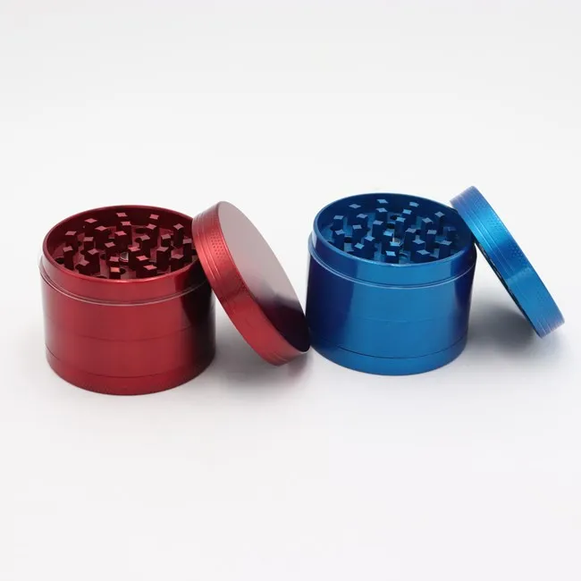 

High quality 4 layers metal tobacco herb grinder smoking accessory zinc alloy  weed grinder, Black/blue/red/green/silver