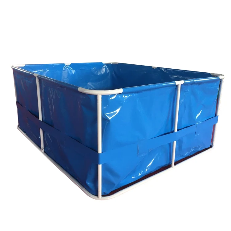 

1000 litres pvc aquaculture collapsible frame fish tank
