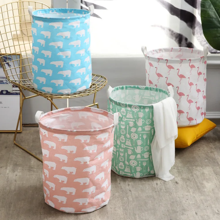 

Hot Laundry Basket Waterproof Household Toy Storage Cotton Dirty Clothes Basket Europe Style Laundry Basket Storage Boxes & Bins, 15 items