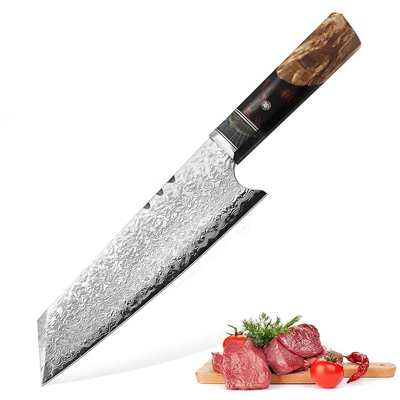 

New Arrival Handmade Professional Hammer Pattern 67 Layers VG10 Damascus Steel Chef Knife