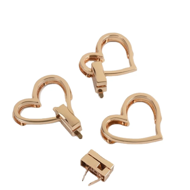 

Metal Decorative Love Shape Handbag Lock Buckle Heart Purse Bag Lock, Optional