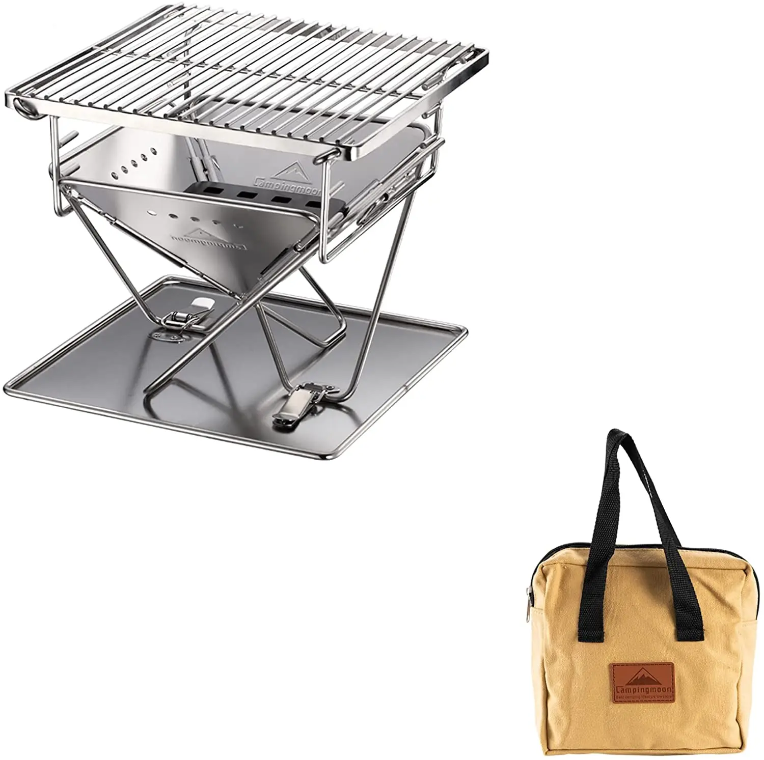 

Stainless Steel Barbecue Outdoor Portable Folding Barbecue Grill Charcoal Grill With Height Adjustment