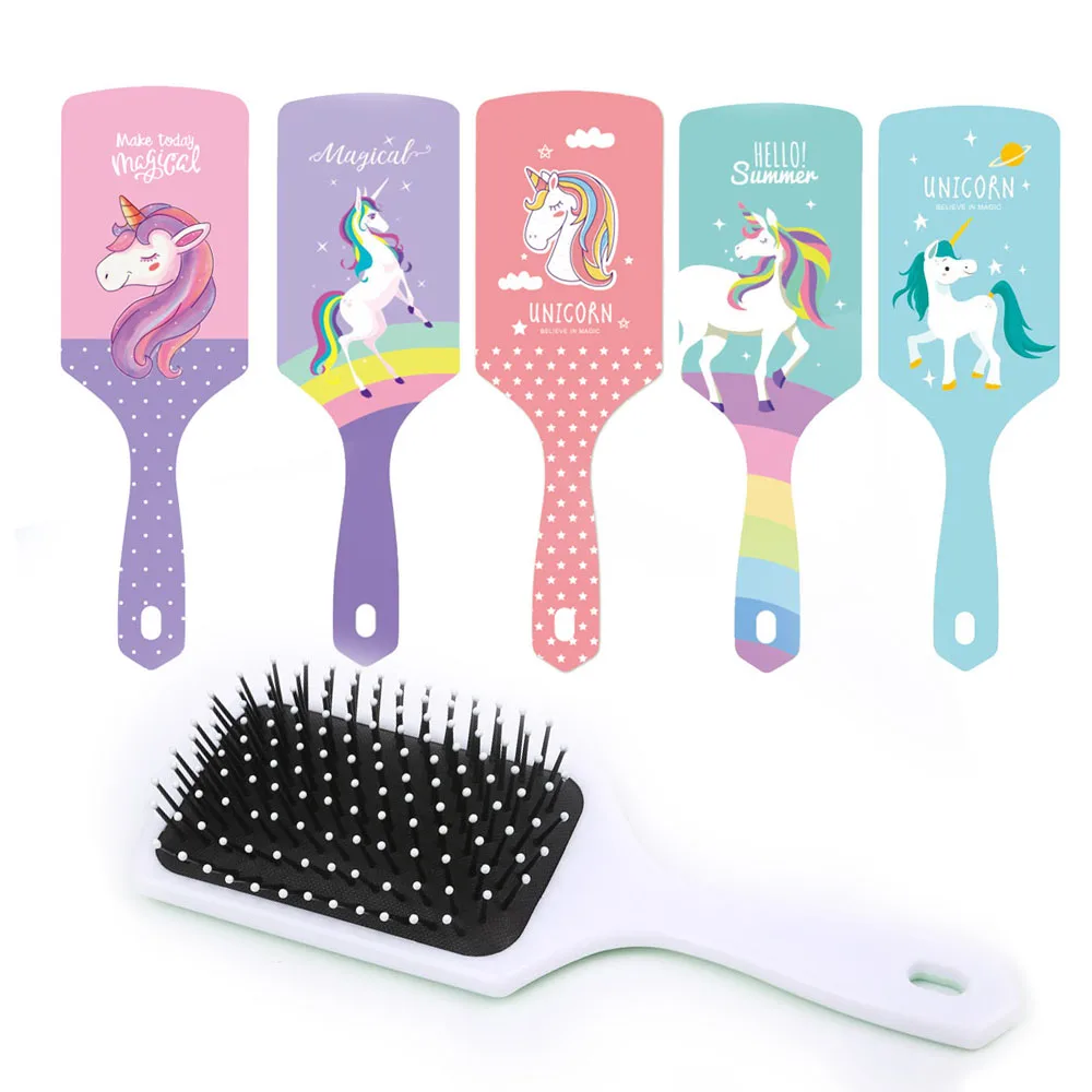 

Colorful Straightening Hot Brush and Combs Hair Scalp Massage Square Paddle Custom Hair Brush Private Labels for Curly Hair, Customized color