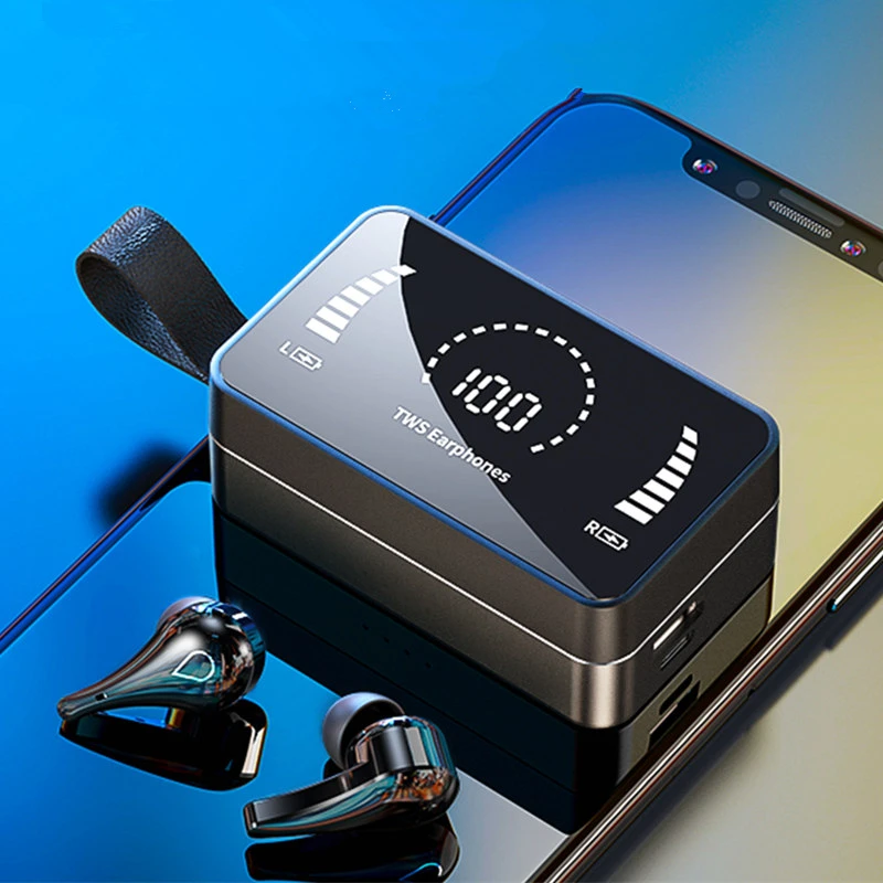 

2021 new arrivals earphones H3 TWS Wireless Headphones super bass earphone Sweatproof Sports earbuds With Microphones, Black white