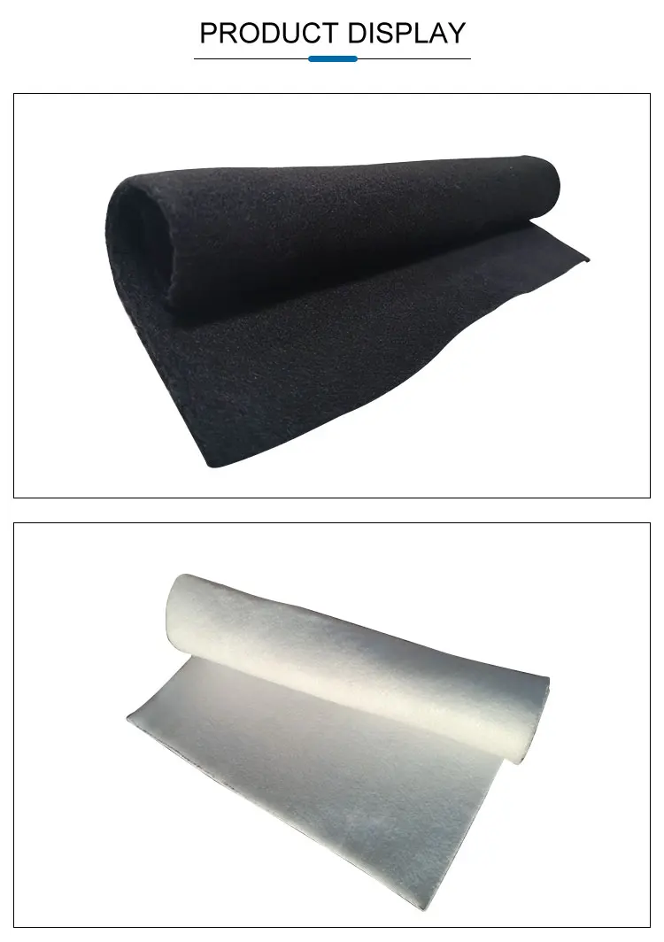 PP PET Polymer Co<em></em>nstruction Non Woven Needle Punched Polyester Geotextile