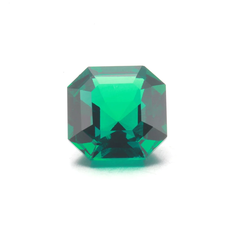 

Starsgem Wholesale price asscher shape zambian emerald hydrothermal emerald, Green