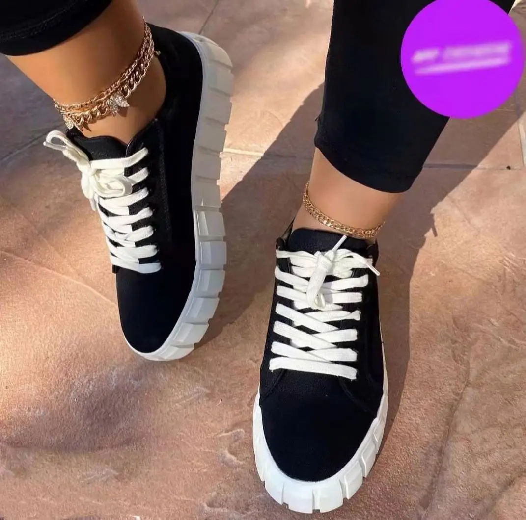 

Ladies 2021 Running sneakers Sports Shoes Girls Women's Casual Shoes Women's Fashion Sneakers Breathable Flat Shoes