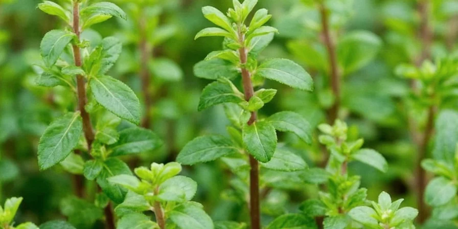 Close-up of marjoram leaves