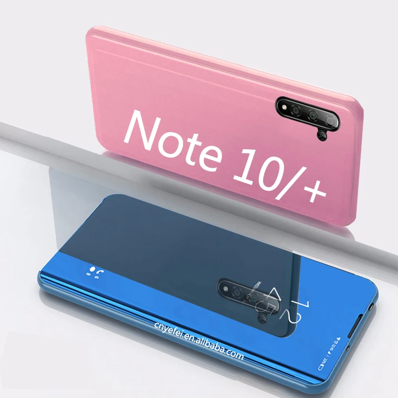 

Smart Mirror Flip Phone Case For Samsung Note 10 Pro S10 Mirror Case