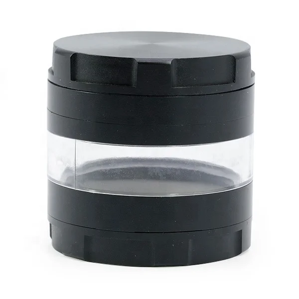 

Transparent Side 4 Part Tobacco Spice Grinder Diameter  Zinc Alloy Dry Herb Grinder, Picture