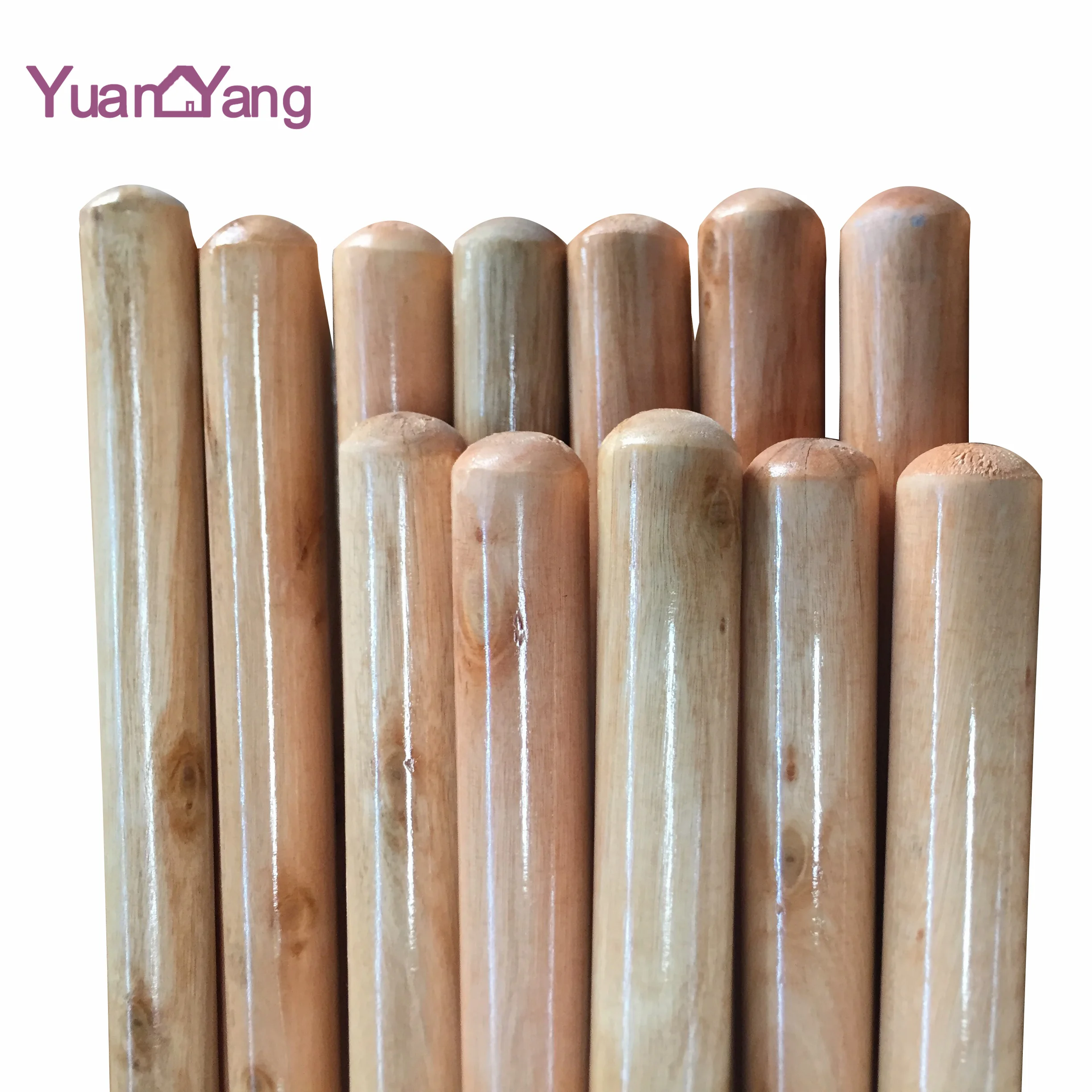 

Eucalyputs woood making high quality mop stick varnish broom handle wooden