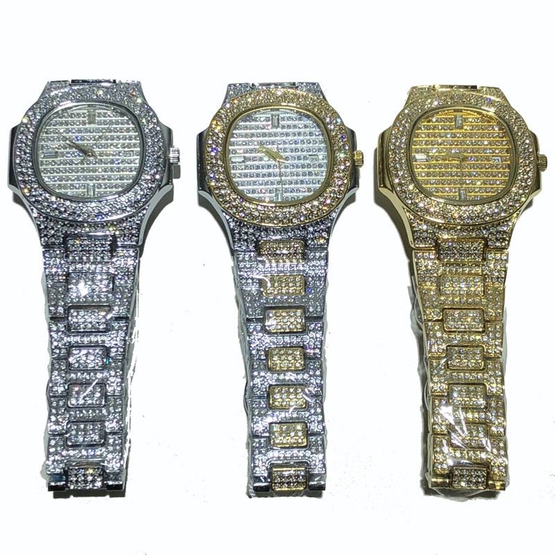 

fashionable diamond wristwatch, 3 colors