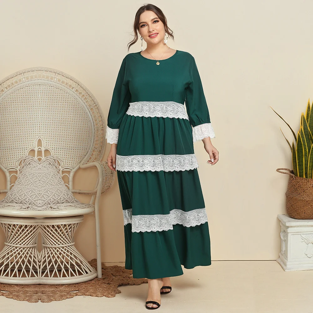 

Oversize Casual Women Dress Plus Size Streetwear Long Sleeve Long Maxi Dress