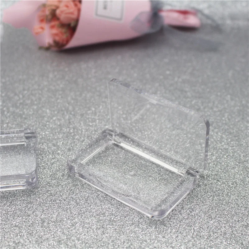 

Clear Acrylic Eyelash Blush Eyeshadow Case Packaging Custom Soap Brows Container