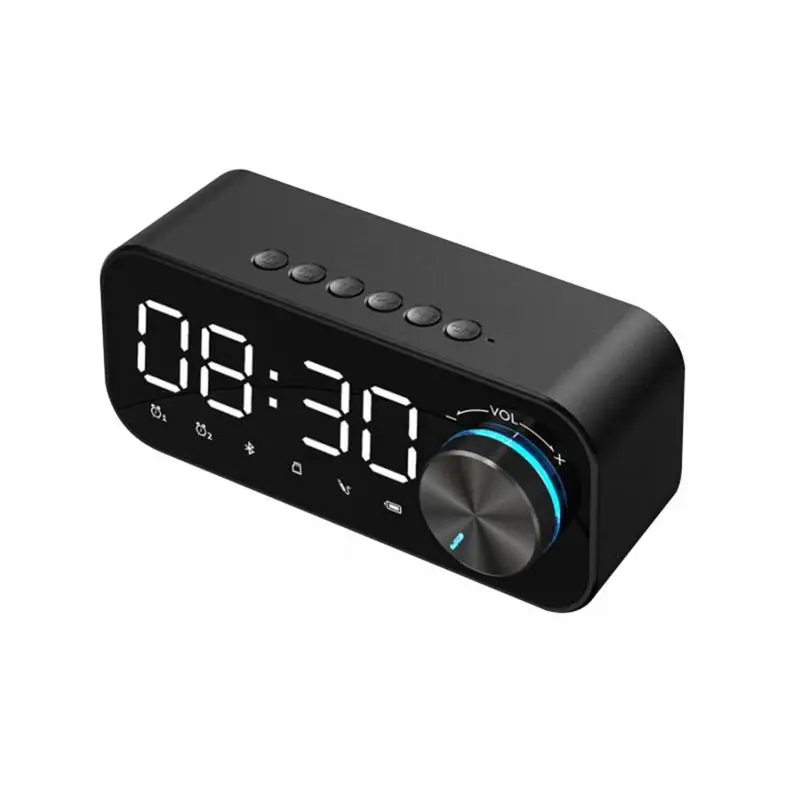 

Alarm Clock Outdoor B126 Wireless Speaker Portable Wireless Column Loudspeaker Box Support TF Card Radio Aux Input