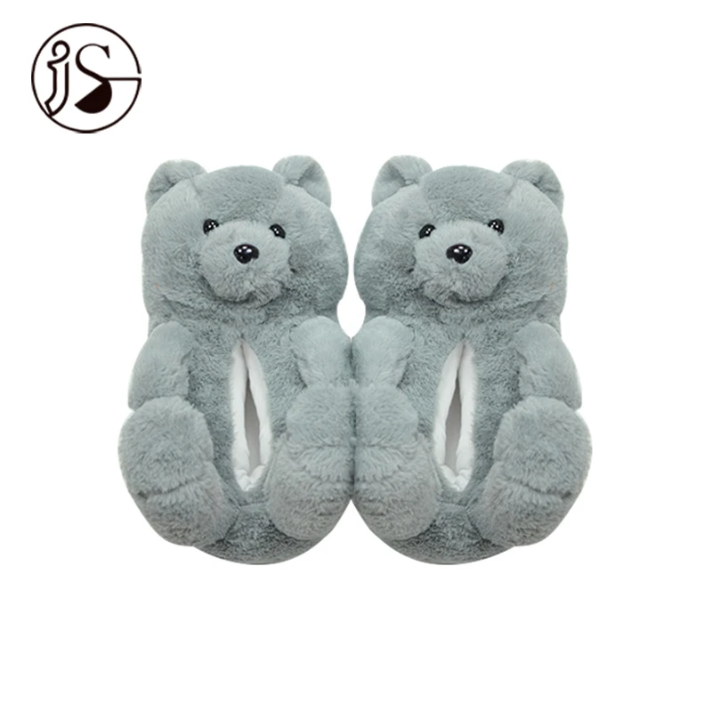 

custom colorful warm teddy slippers cartoons light weight teddy bear slippers fancy anti slip women slippers