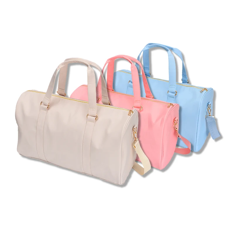 

Hot Seller Weekeend Duffel Letters can be pasted Luggage Large Nylon Zippers Custom Travel Bag, Customized color