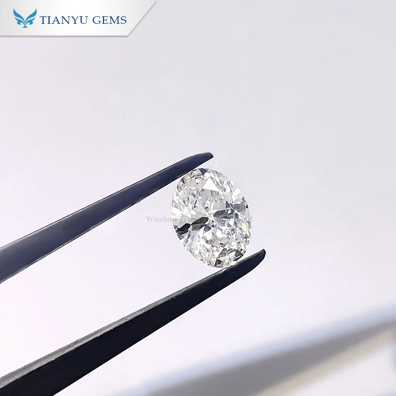 

Tianyu Gems Wholesale Price 1.35ct F VS2 Oval Cut White CVD Lab Grown Diamond With IGI Certified, Available d e f g h i