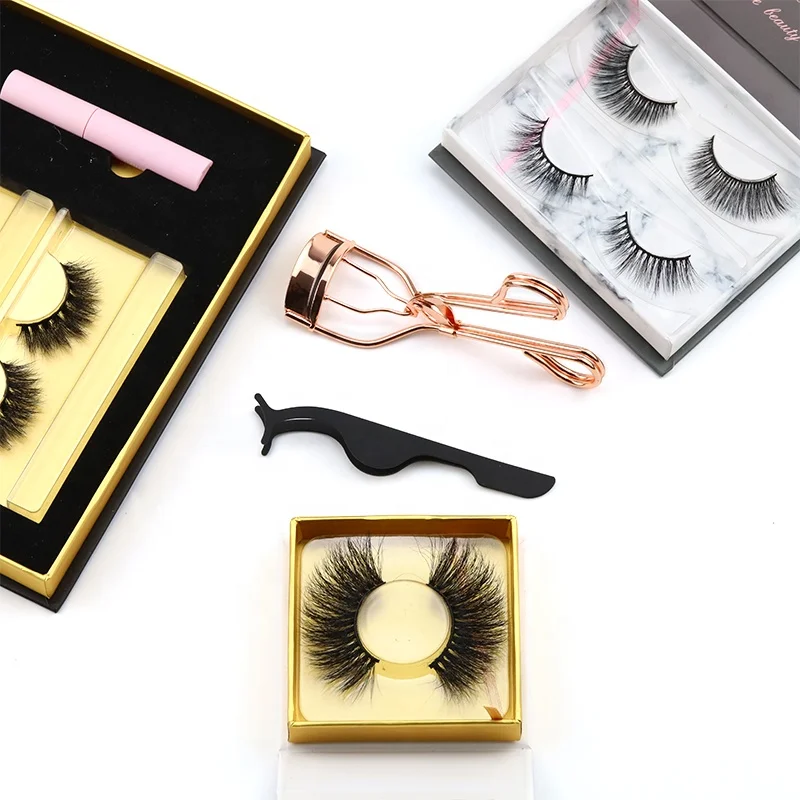 

Create Own Brand 3D 22mm Real Mink Strip Eyelashes Vendor Bulk