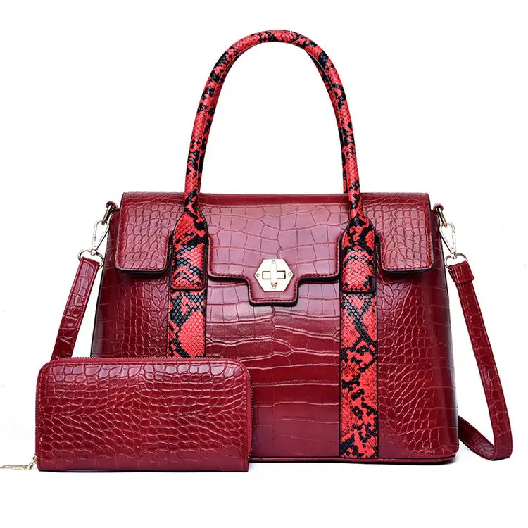 

Wholesale Fashionable Snake Skin Shoulder Bag Womens New Design Handbags And Purses