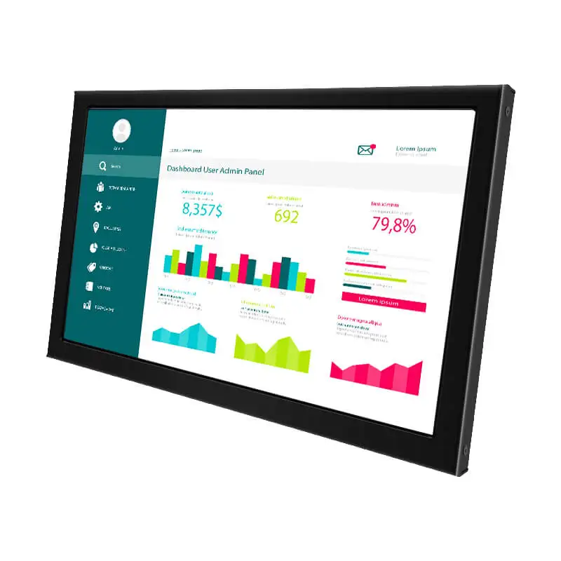 

Wall Mounted/Vesa 1280*1024 Industrial 19 inch Resistive Lcd Touch Screen Display Monitor Human Machine Interfaces Industrial PC