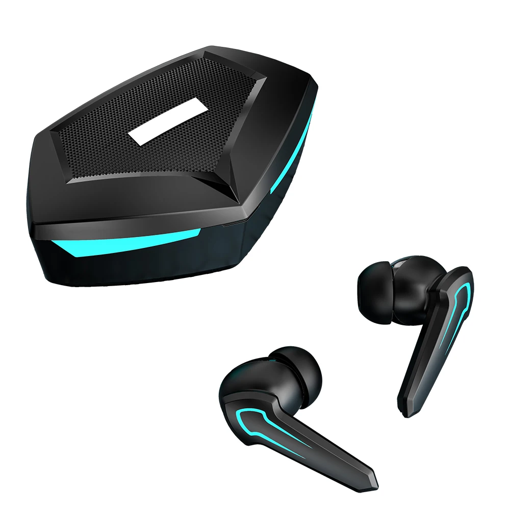 

P30 Wireless Gaming Headset TWS BT 5.1 Earbuds Ultra Low Latency With Microphone For PUPG Genshin Impact Games, Black/white