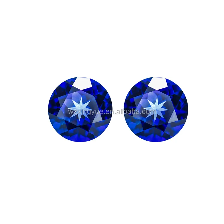Lab Grown  Blue Color Gemstone Sapphire