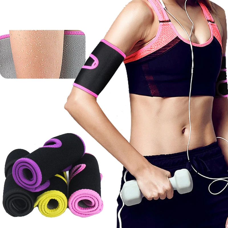 

Custom Logo Women Powerful Arm Shaper Fat Burning Compression Elasticity Lose Weight Upper Arm Shaper, Pink, black, yellow, purple